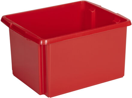 SunWare opslagbox kunststof 32 liter rood 45 x 36 x 24 cm - Opbergbox