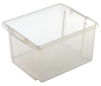 SunWare opslagbox kunststof - 32 liter - transparant - 45 x 36 x 24 cm - Opbergbox