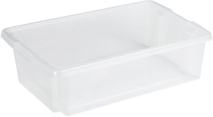 SunWare opslagbox Nesta - kunststof - 30 liter - transparant - 59 x 39 x 17 cm