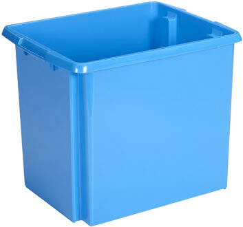 SunWare Opslagbox Nesta - kunststof - 45L - blauw - 45 x 36 x 36 cm