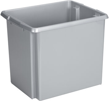 SunWare Opslagbox Nesta - kunststof - 45L - grijs - 45 x 36 x 36 cm