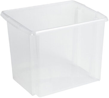 SunWare Opslagbox Nesta - kunststof - 45L - transparant - 45 x 36 x 36 cm