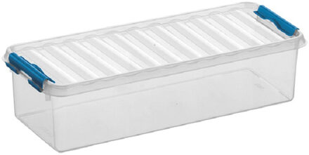 SunWare Q-Line opberg box/opbergdoos - 3.5 liter - 38 x 14 x 9 cm - kunststof - transparant