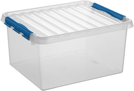 SunWare Q-line opbergbox 36L transparant blauw - 50 x 40 x 26 cm