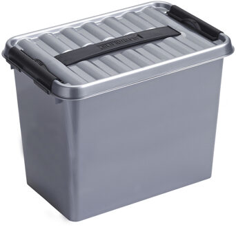 SunWare Q-line opbergbox 9L metaal zwart - 30,7 x 20 x 22,3 cm Grijs