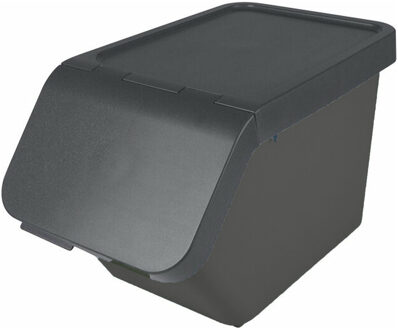 SunWare Sigma Home sorteer bak - afvalbak - antraciet - stapelbaar - 30L - 49 x 27 x 30 cm