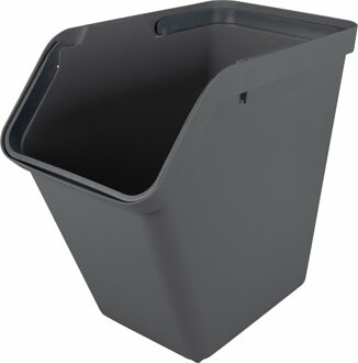 SunWare Sigma Home sorteer bak - afvalbak - antraciet - stapelbaar - 40L - 49 x 27 x 45 cm