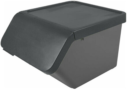 SunWare Sigma Home sorteer bak - afvalbak - antraciet - stapelbaar - 45L - 49 x 39 x 30 cm