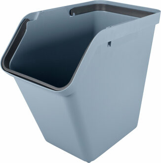 SunWare Sigma Home sorteer bak - afvalbak - blauw - stapelbaar - 40L - 49 x 27 x 45 cm