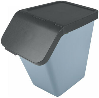 SunWare Sigma Home sorteer bak - afvalbak - blauw - stapelbaar - 40L - 49 x 27 x 45 cm