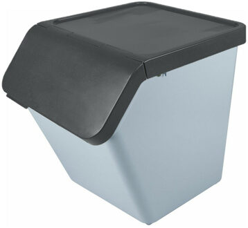 SunWare Sigma Home sorteer bak - afvalbak - blauw - stapelbaar - 60L - 49 x 39 x 45 cm