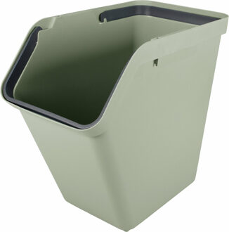 SunWare Sigma Home sorteer bak - afvalbak - groen - stapelbaar - 40L - 49 x 27 x 45 cm