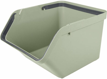 SunWare Sigma Home sorteer bak - afvalbak - groen - stapelbaar - 45L - 49 x 39 x 30 cm