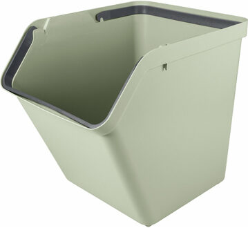 SunWare Sigma Home sorteer bak - afvalbak - groen - stapelbaar - 60L - 49 x 39 x 45 cm