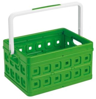 SunWare Square vouwkrat met handgreep 24L groen - 44 x 31,5 x 21 cm