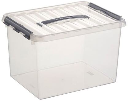 SunWare Stapelbare Q-line opbergbox 22 liter Transparant