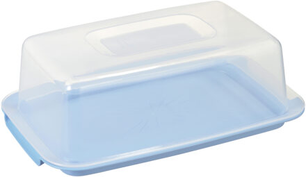 SunWare Vershouddozen/voedsel bewaardozen transparant/blauw 3,75 liter