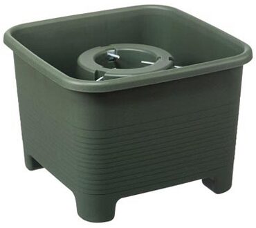 SunWare Vierkante groene kerstboom voet voor een echte kerstboom