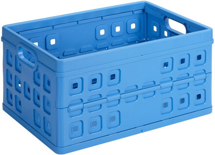 SunWare Vouwkratten - inklapbare boodschappenkratten - opberg krat - 46 liter - blauw