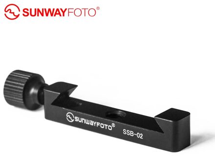 Sunwayfoto SSB-02 DSLR Camera Statief Quick Release Plate Arca Mini Klem voor L Plaat met 1/4 Schroefgat