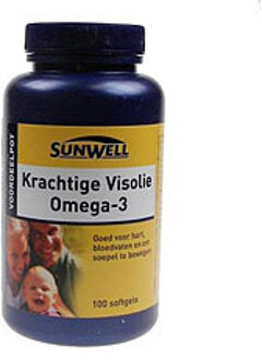 Sunwell Krachtige Visolie Omega-3 - 100 Capsules - Voedingssupplement