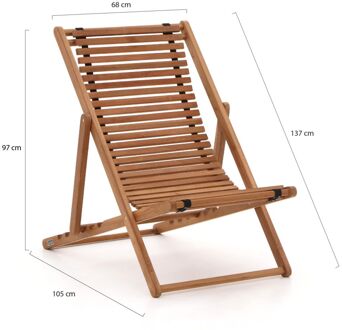 Sunyard Barnsley strandstoel - Laagste prijsgarantie! Bruin