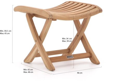 Sunyard Corby voetenbank (2 standen) - Laagste prijsgarantie! Bruin