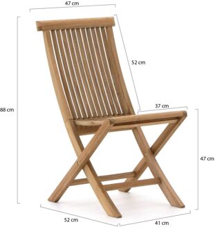 Sunyard Country/Wales 50cm balkonset 3-delig inklapbaar - Laagste prijsgarantie! Bruin