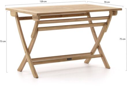 Sunyard Preston klaptafel 120x70x75cm - Laagste prijsgarantie! Bruin