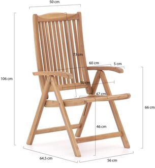 Sunyard Veronica standenstoel - Laagste prijsgarantie! Bruin