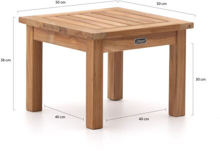 Sunyard Wales bijzet tuintafel 50x50x38cm - Laagste prijsgarantie! Bruin