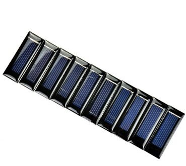 SUNYIMA 10Pcs Mini Zonnepaneel DIY Zonnecellen Accessoires Fotovoltaïsche Module PV Module 0.5V 100mA 53*18 * 2.5mm