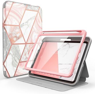 Supcase Hoesje geschikt voor iPad Mini 6 - Cosmo Case - Marmer Marmer Roze