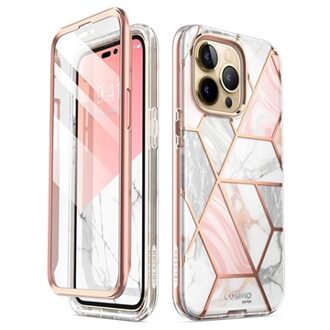 Supcase Hoesje geschikt voor iPhone 14 Plus - Supcase Cosmo Case - Roze Marmer