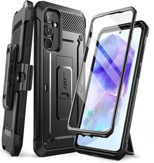 Supcase Hoesje geschikt voor Samsung Galaxy A55 - Unicorn Beetle Pro Met ingebouwde screenprotector - Zwart