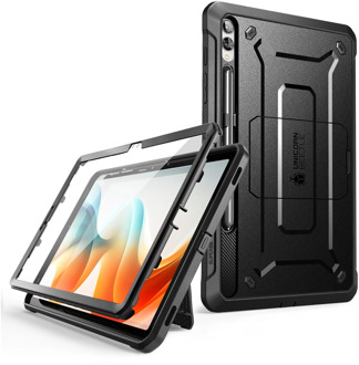 Supcase Unicorn Beetle Pro Hoes geschikt voor Samsung Galaxy Tab S9+ - Met ingebouwde screenprotector - Zwart