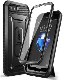 Supcase Voor Iphone Se 2022 Case Voor Iphone 7/8 Case Ub Pro Robuuste Holster Cover Case Met Ingebouwde screen Protector zwart
