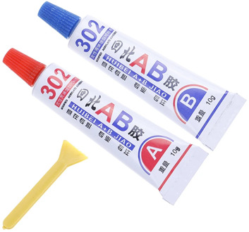 Super AB Glue 302 Strong Cyanoacrylate Liquid Epoxy Resin Leather Rubber Epoxy Adhesive Metal Glass Wood Stationery Store Kit UV