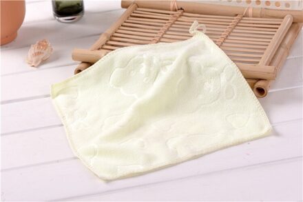 Super Absorberende Handdoek Beer Gedrukt Kind Hand Gezicht Handdoek Reiniging Auto Keuken Handdoek Thuis Textiel Dagelijks Gebruik licht geel