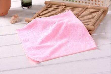 Super Absorberende Handdoek Beer Gedrukt Kind Hand Gezicht Handdoek Reiniging Auto Keuken Handdoek Thuis Textiel Dagelijks Gebruik licht roze