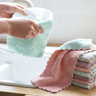 Super Absorberende Microfiber Vaatdoeken Huishoudelijke Reiniging Handdoek Benodigdheden Printsgreen
