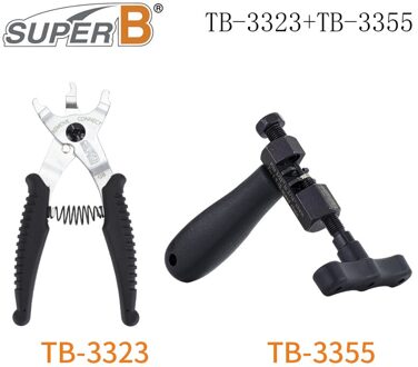 Super B Fiets Magische Knop Klem Remover En Sluit Gereedschap Ketting Reparatie Tools 2 In 1 Master Link Tang-trident Tb-3323 Tb-3355 TB3323 TB3355
