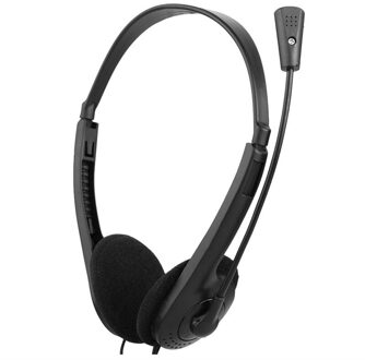 Super Bass 3.5mm Wired Stereo Hoofdtelefoon Noise Cancelling Koptelefoon met Microfoon Verstelbare Hoofdband voor Computer Laptop