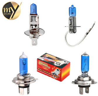 Super Bright H1 H3 H4 H7 24V 100W White Fog Lights Halogen Bulbs High Power Headlight Lamp Car Light Source auto parking