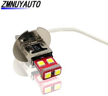 Super Bright Led H1 H3 White 6SMD 3030 Auto Driving Lamp 12V 6000K Car Front Rear Fog Light Bulb