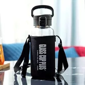 Super Capaciteit Water Cup 2000Ml Glas Creatieve Draagbare Draagbare Zomer Cup Sport Fitness Trend Theekopje Leuke Waterfles Kinderen 1000ml reeks
