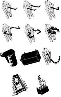 Super Clip Set - 84 stuks - Voor Raaco Super Clip Gereedschapsborden