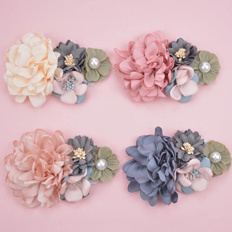Super Comfortable Handmade Fabric Headdress Pearl Flower Combination Super Soft Baby Hair Accessories Children's Headband