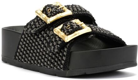 Super Dames Zwarte Sandalen - EU 40.5 / UK 7