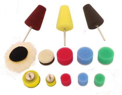 Super Functionele 13 Stuk Set Van Auto Grille Deurklink Detail Polijsten Klem Staaf Zacht As Wol Polijsten pad Kleine Tap